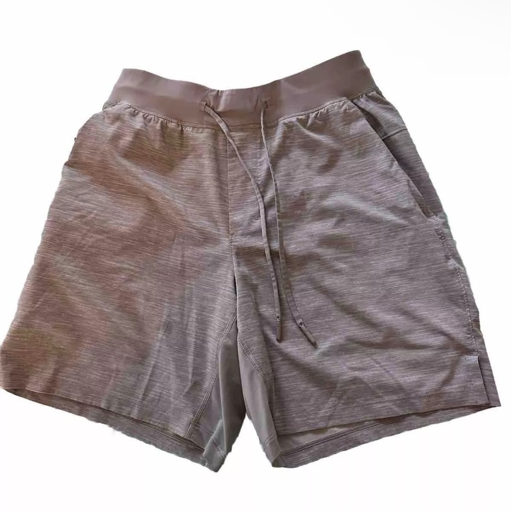 Lululemon T H E Shorts Size Medium Unlined Gray P… - image 1